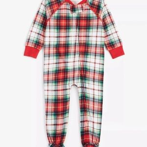 Plaid Kids One Piece Footie